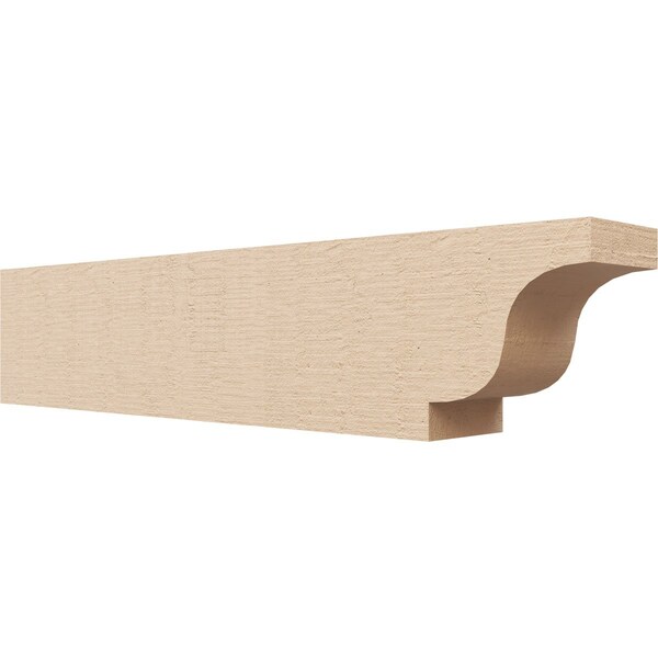 Ekena Millwork 4in. W x 6in. H x 28in. L Newport Woodgrain TimberThane Rafter Tail, Primed Tan RFTUR04X06X28NEWRCPR - main